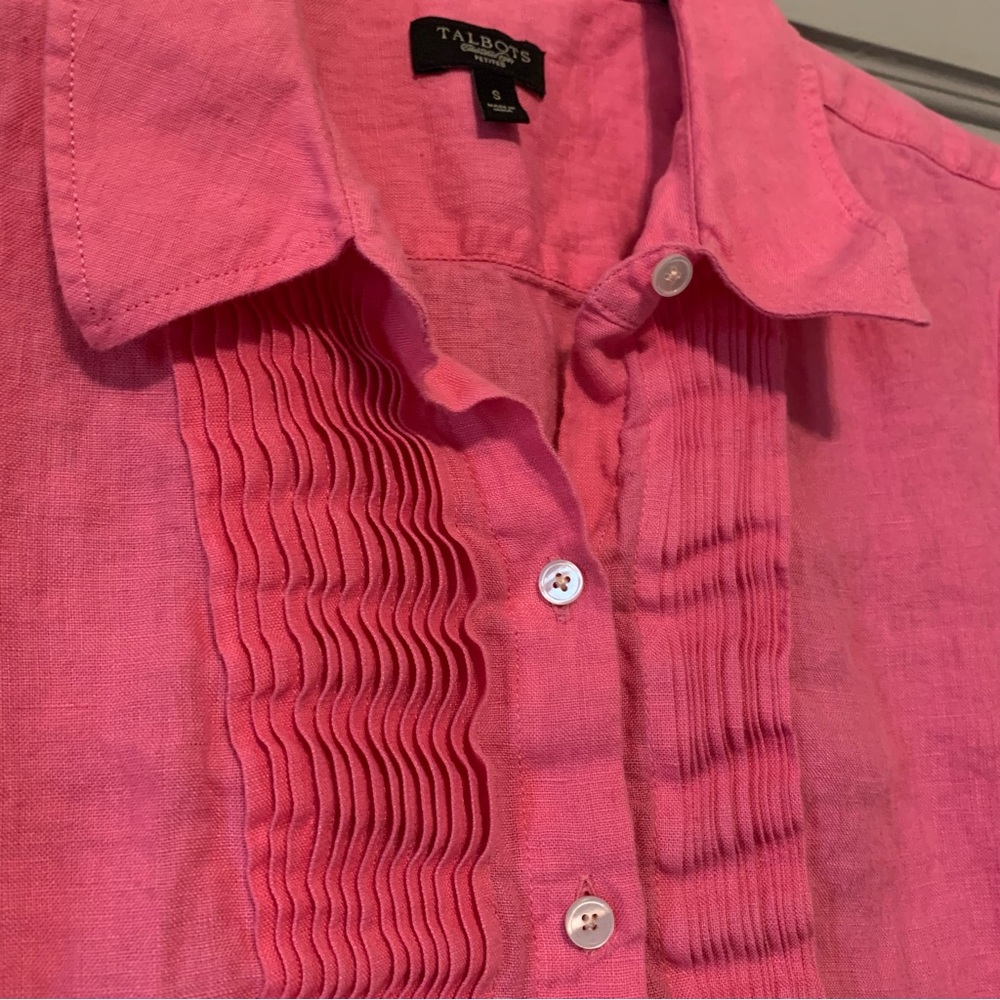 Talbots Linen Blouse - Picture 5 of 5